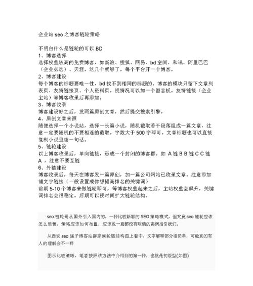 SEO链轮如何提高网站排名（解读SEO链轮的优势与操作技巧）