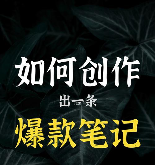 小红书笔记攻略（教你如何高效地做笔记）