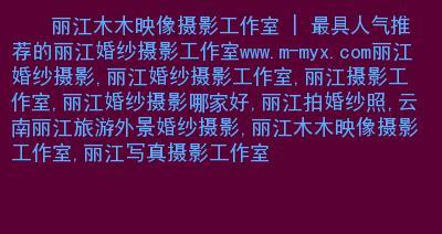 摄影作品网站如何优化SEO以提高搜索引擎排名？