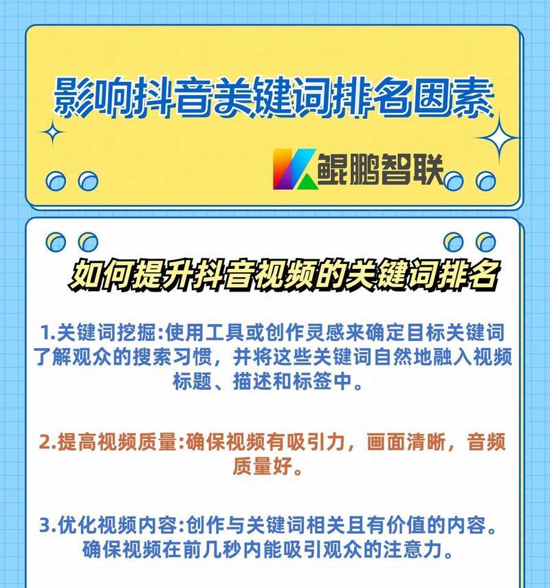 抖音视频推广中关键词设置技巧是什么？