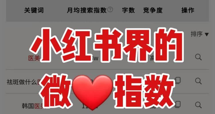 小红书关键词指数如何查询？