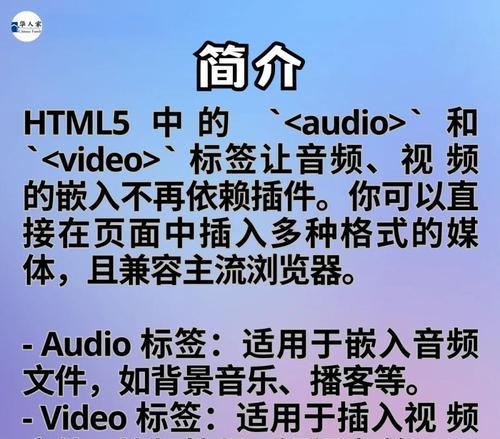 HTML支持哪些视频格式？如何在网页中嵌入视频？