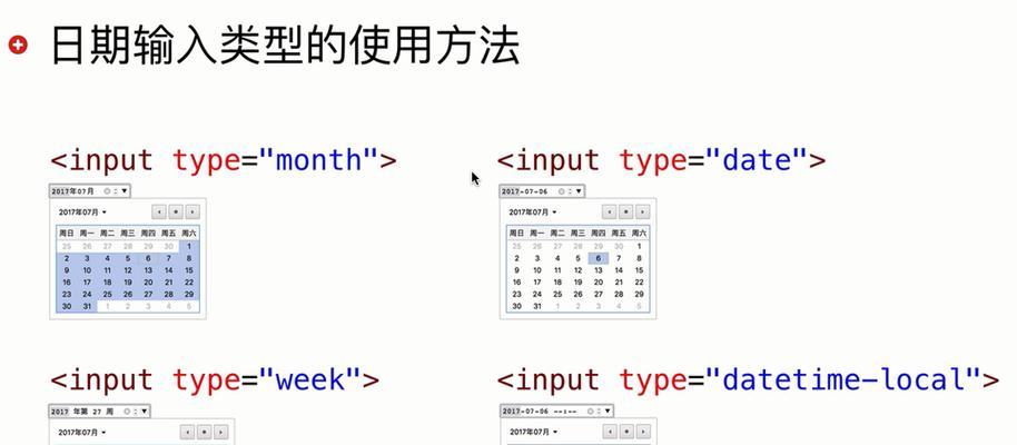 HTML5新增input控件类型有哪些？它们的用途和特点是什么？