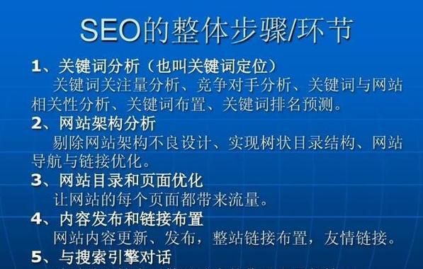 网站排名优化的正确步骤是什么？如何有效提升搜索引擎排名？