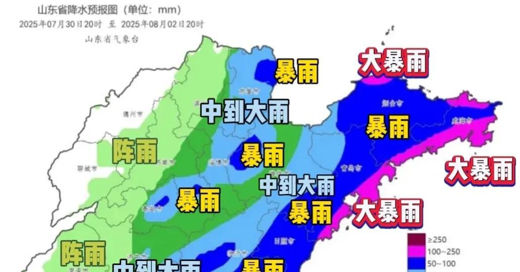 明日台风来袭！分析:山东多地将有大到暴雨，这场雨到底有多大？