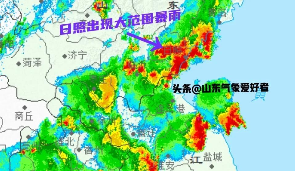 强对流云团向东发展，山东多地突降暴雨，本月底将迎冷空气降雨