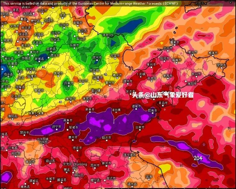 强对流云团向东发展，山东多地突降暴雨，本月底将迎冷空气降雨