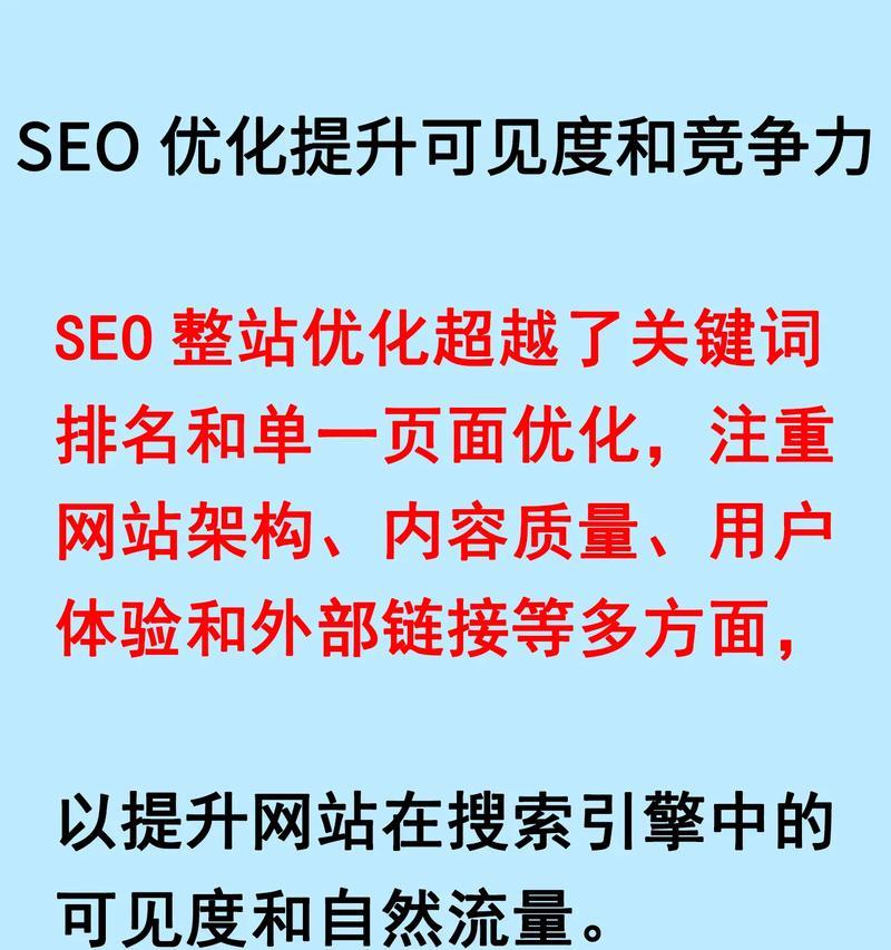 如何优化网站提高排名（掌握SEO技巧，让你的网站更具竞争力）